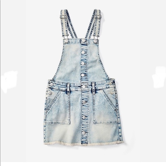 Justice Other - Acid Wash Button Up Skirtall